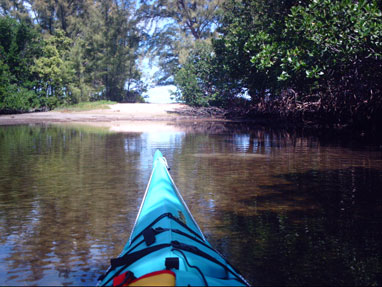 sea kayak landing